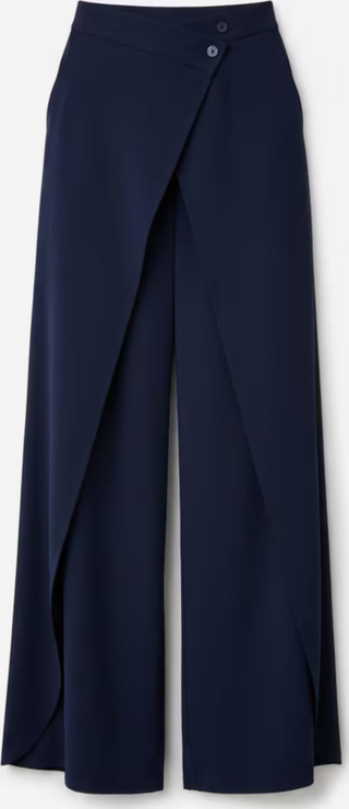 Spodnie Palazzo Wrap-Navy