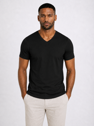 BASIC LINE T-SHIRT V.E BLACK