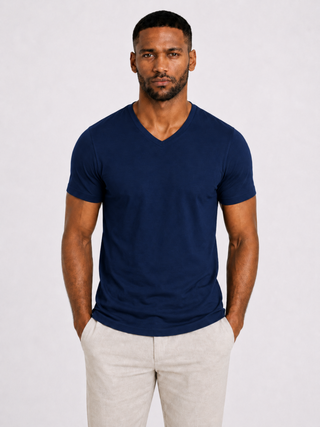 BASIC LINE T-SHIRT V.E NAVY